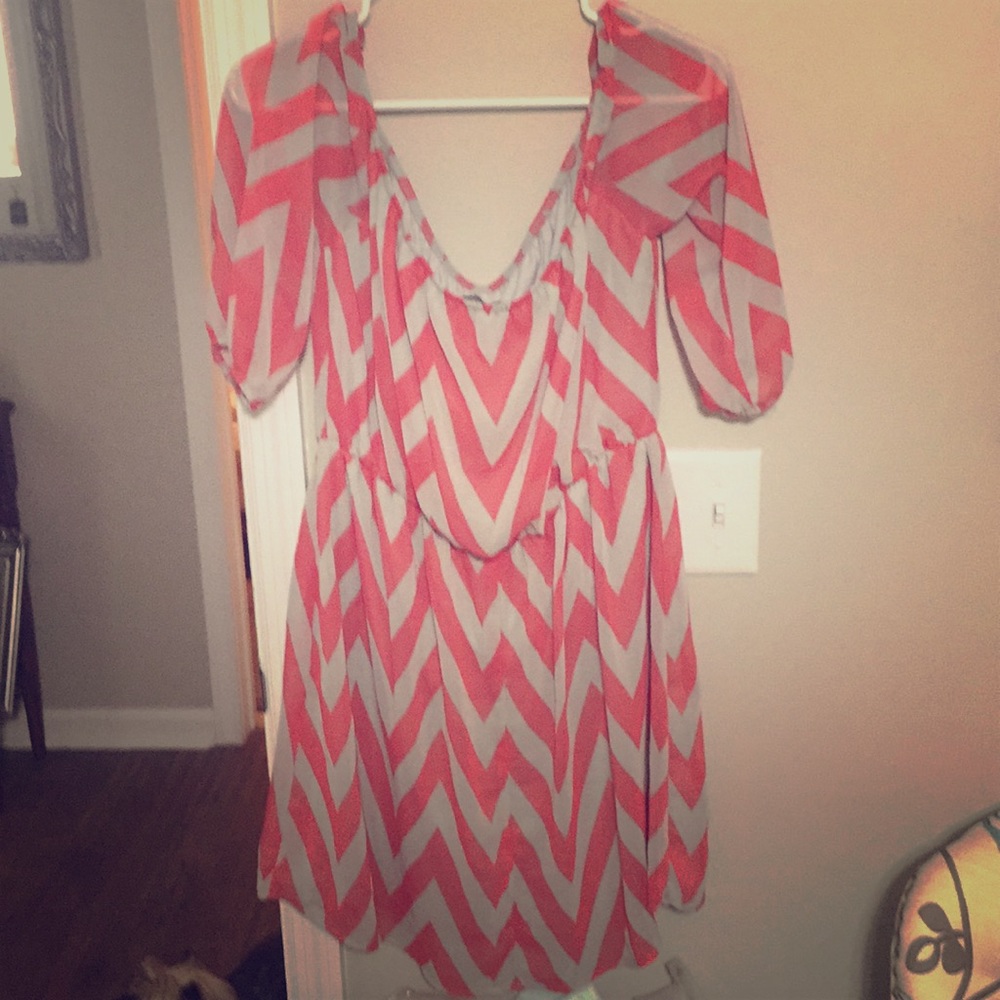 Charlotte Russe chevron dress